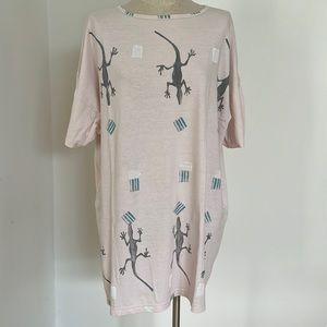 Blue fish T shirt